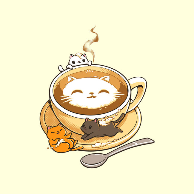 Latte Cat-none removable cover w insert throw pillow-tobefonseca
