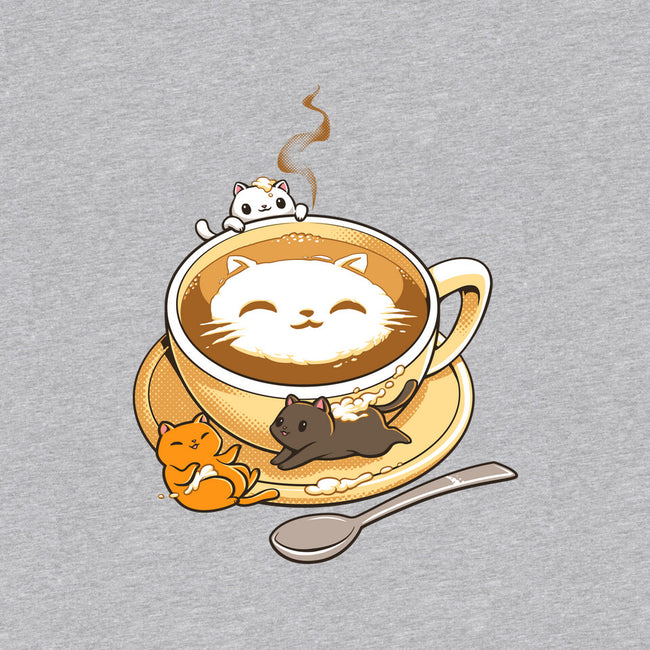 Latte Cat-womens v-neck tee-tobefonseca