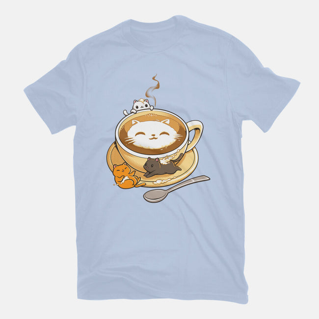 Latte Cat-womens fitted tee-tobefonseca