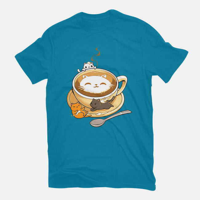 Latte Cat-mens basic tee-tobefonseca