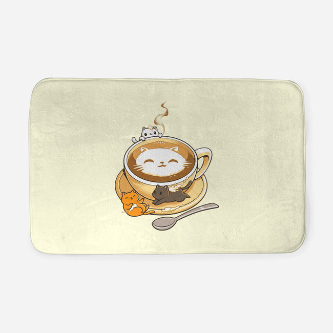 Latte Cat-none memory foam bath mat-tobefonseca