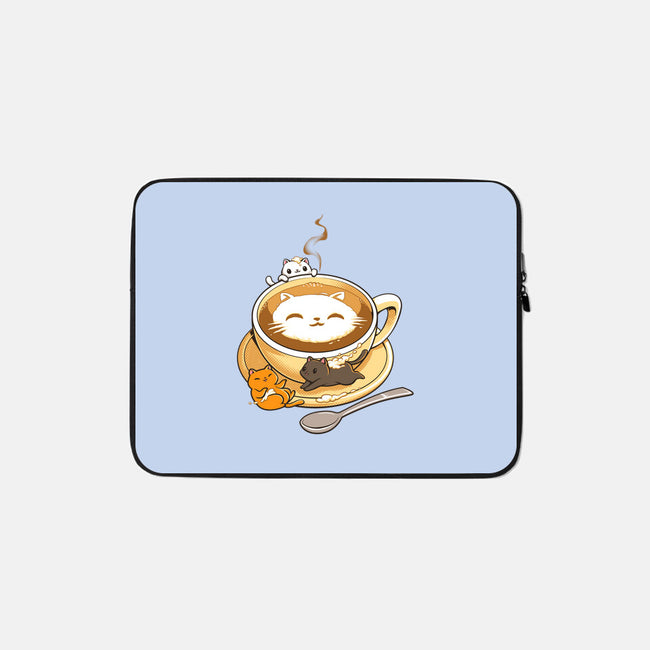Latte Cat-none zippered laptop sleeve-tobefonseca