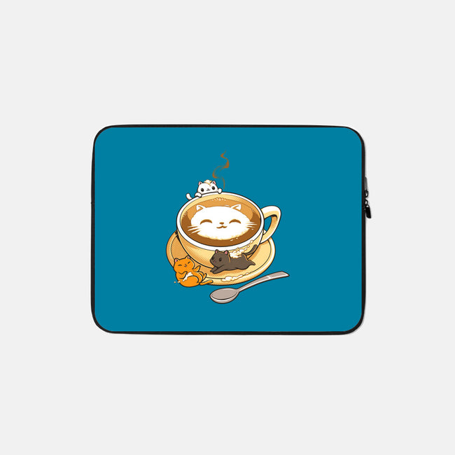 Latte Cat-none zippered laptop sleeve-tobefonseca