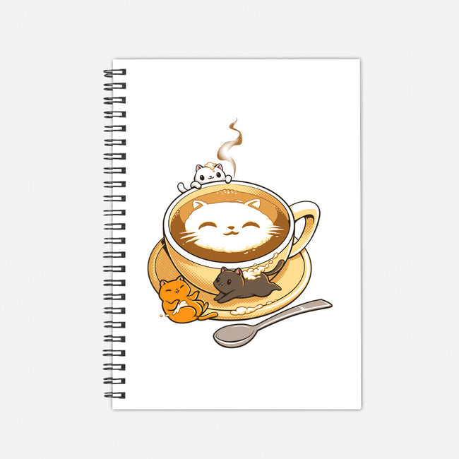 Latte Cat-none dot grid notebook-tobefonseca