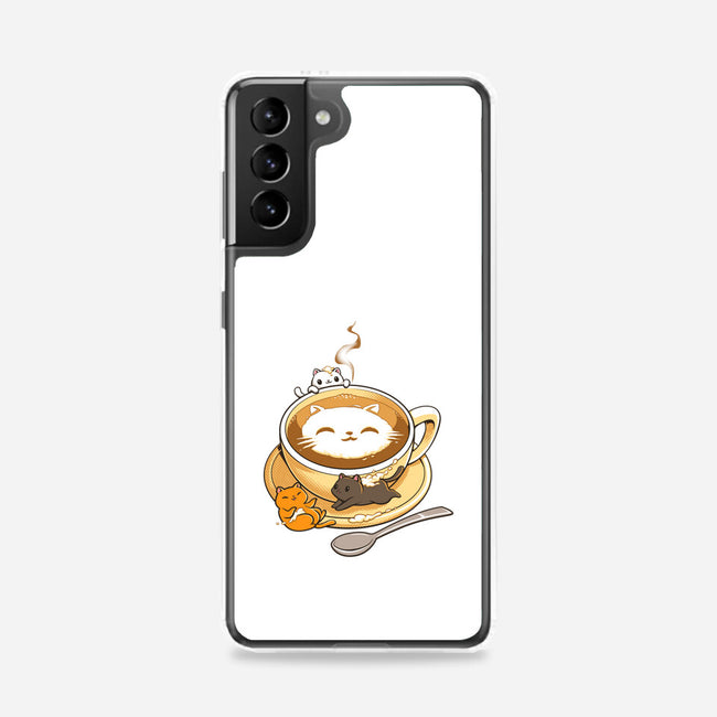 Latte Cat-samsung snap phone case-tobefonseca