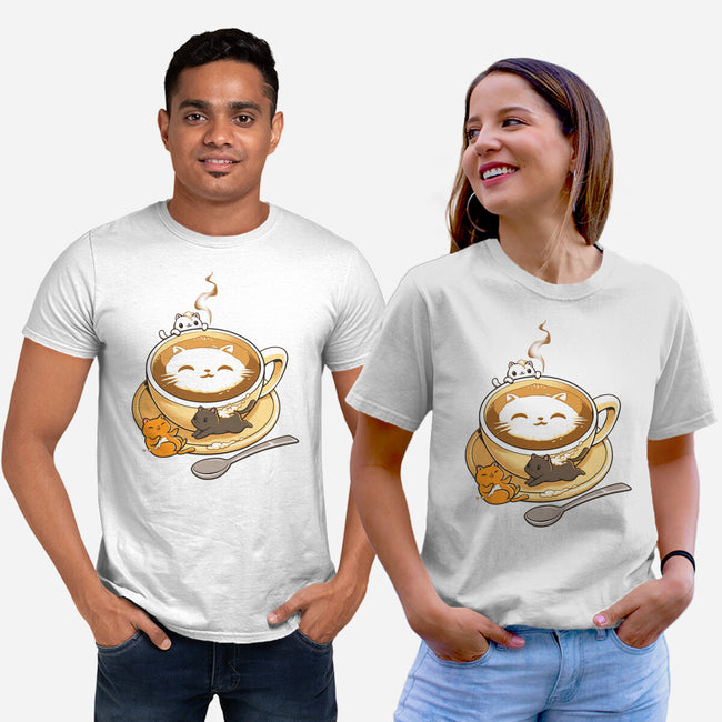 Latte Cat-unisex basic tee-tobefonseca
