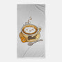 Latte Cat-none beach towel-tobefonseca