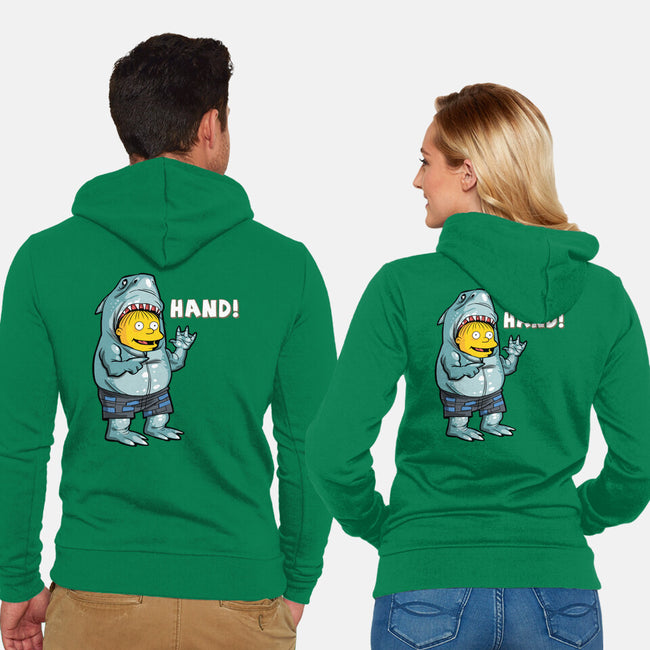 Hand-unisex zip-up sweatshirt-zascanauta