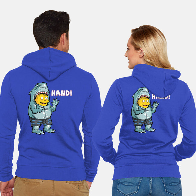 Hand-unisex zip-up sweatshirt-zascanauta