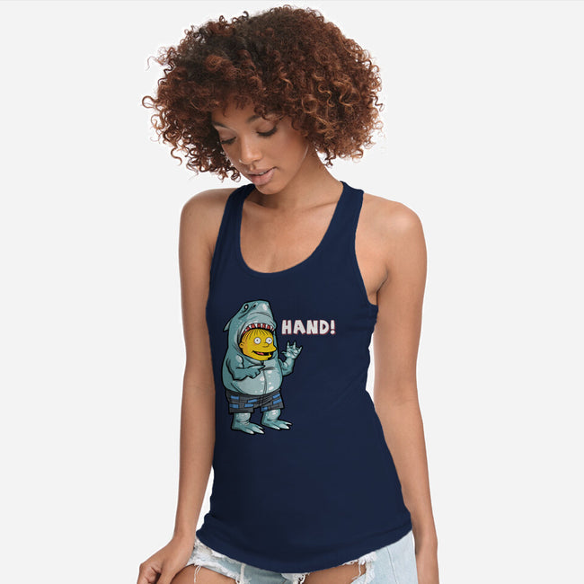 Hand-womens racerback tank-zascanauta