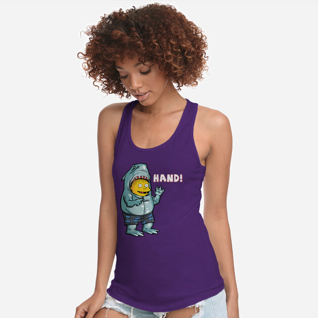 Hand-womens racerback tank-zascanauta