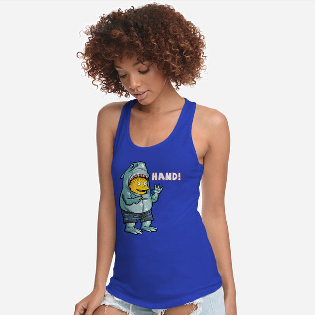 Hand-womens racerback tank-zascanauta