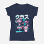 Final Hero-womens v-neck tee-Sketchdemao
