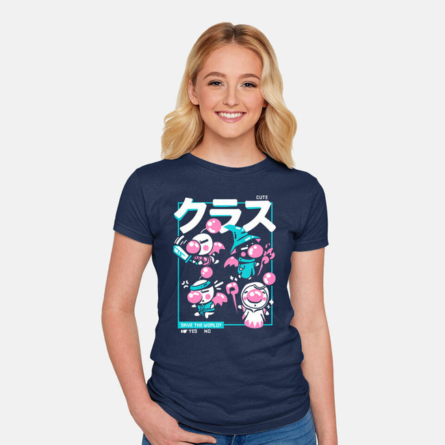 Final Hero-womens fitted tee-Sketchdemao