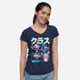 Final Hero-womens v-neck tee-Sketchdemao