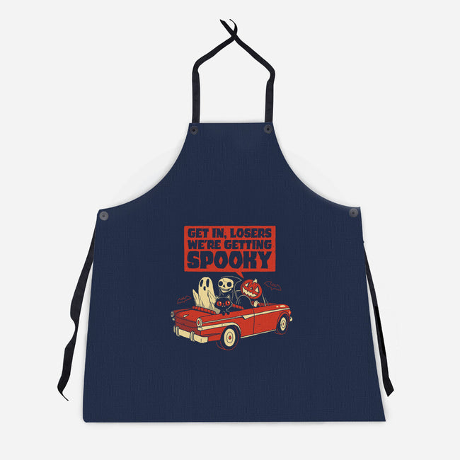 Getting Spooky-unisex kitchen apron-DinoMike