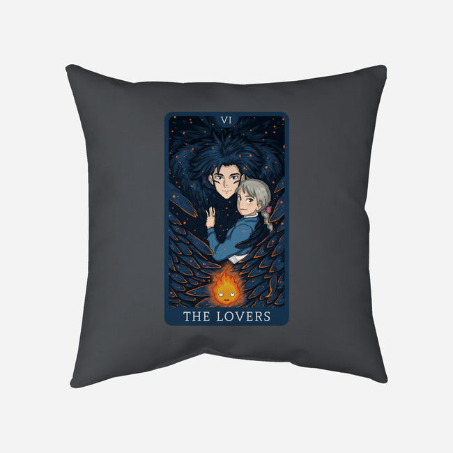 The Lovers Ghibli-none removable cover w insert throw pillow-danielmorris1993