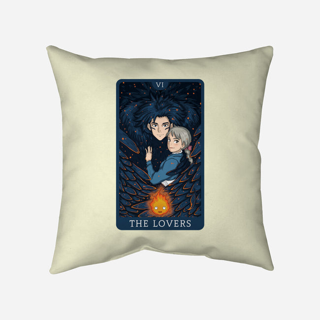 The Lovers Ghibli-none removable cover w insert throw pillow-danielmorris1993