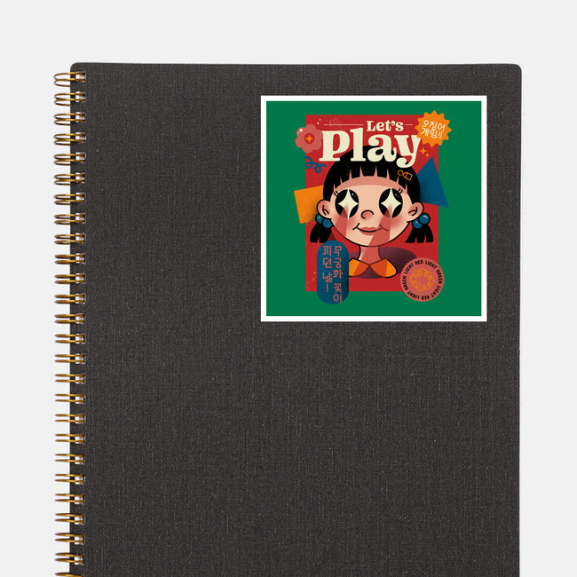 Let's Play-none glossy sticker-pescapin