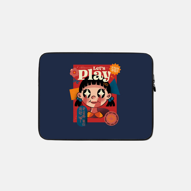 Let's Play-none zippered laptop sleeve-pescapin