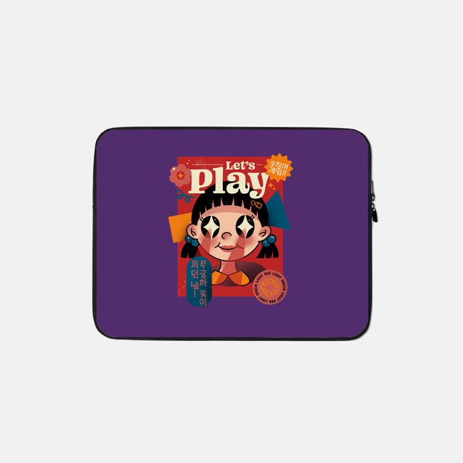 Let's Play-none zippered laptop sleeve-pescapin