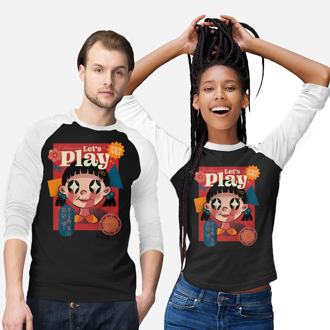 Let's Play-unisex baseball tee-pescapin