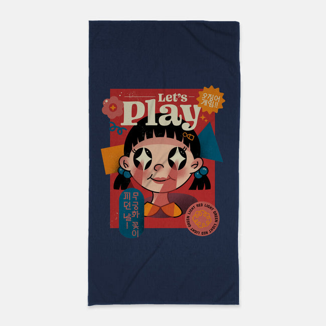 Let's Play-none beach towel-pescapin