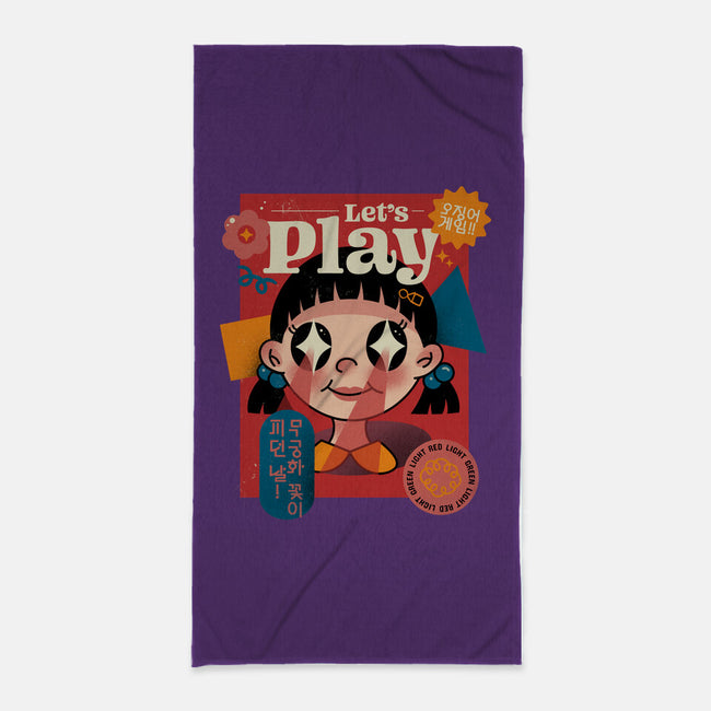 Let's Play-none beach towel-pescapin
