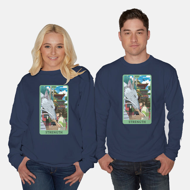 Strength Ghibli-unisex crew neck sweatshirt-danielmorris1993