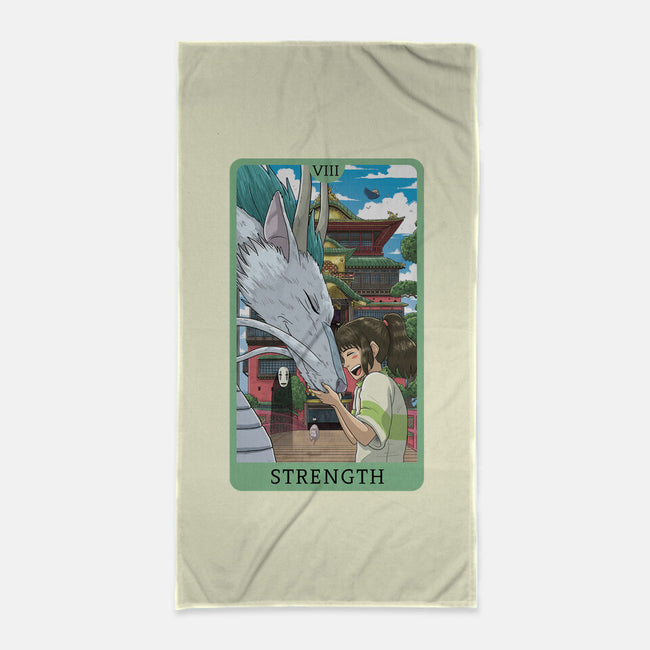 Strength Ghibli-none beach towel-danielmorris1993