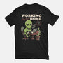 Working Far From Home-womens basic tee-eduely