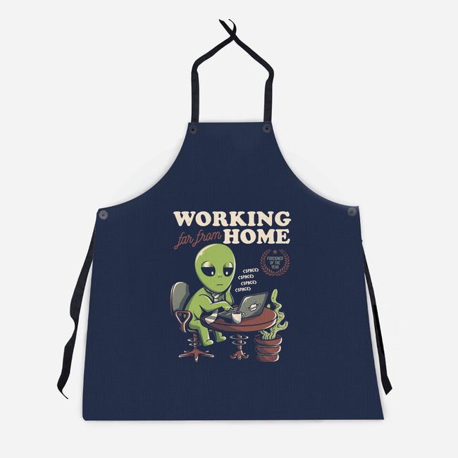 Working Far From Home-unisex kitchen apron-eduely
