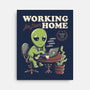 Working Far From Home-none stretched canvas-eduely