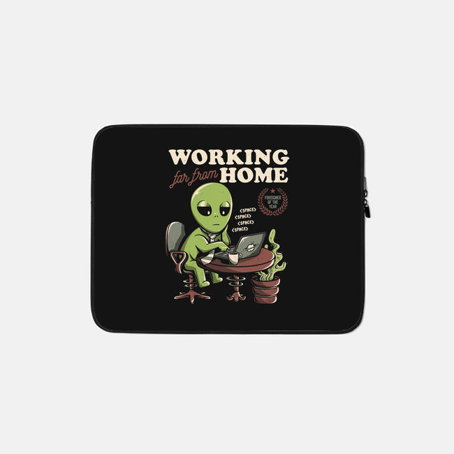 Working Far From Home-none zippered laptop sleeve-eduely