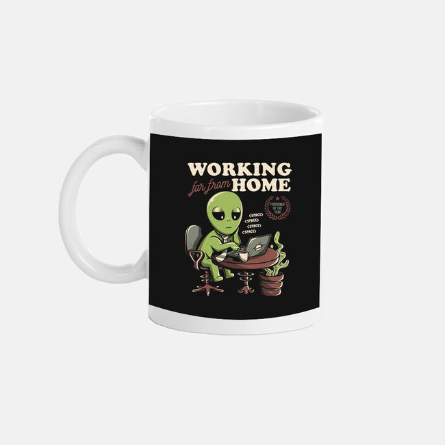 Working Far From Home-none glossy mug-eduely
