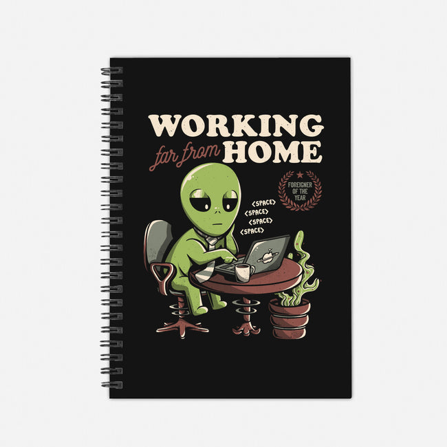 Working Far From Home-none dot grid notebook-eduely