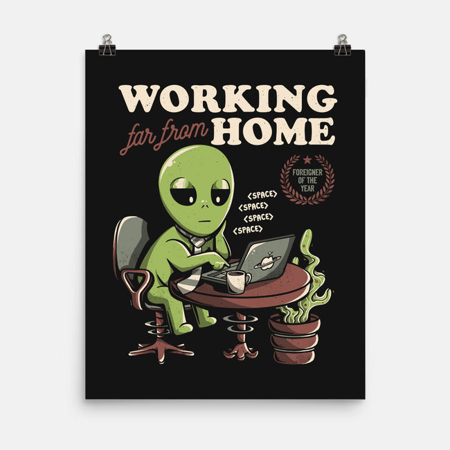 Working Far From Home-none matte poster-eduely