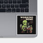 Working Far From Home-none glossy sticker-eduely