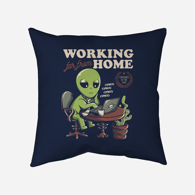 Working Far From Home-none removable cover w insert throw pillow-eduely
