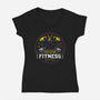 The Pro Hero Fitness-womens v-neck tee-Logozaste