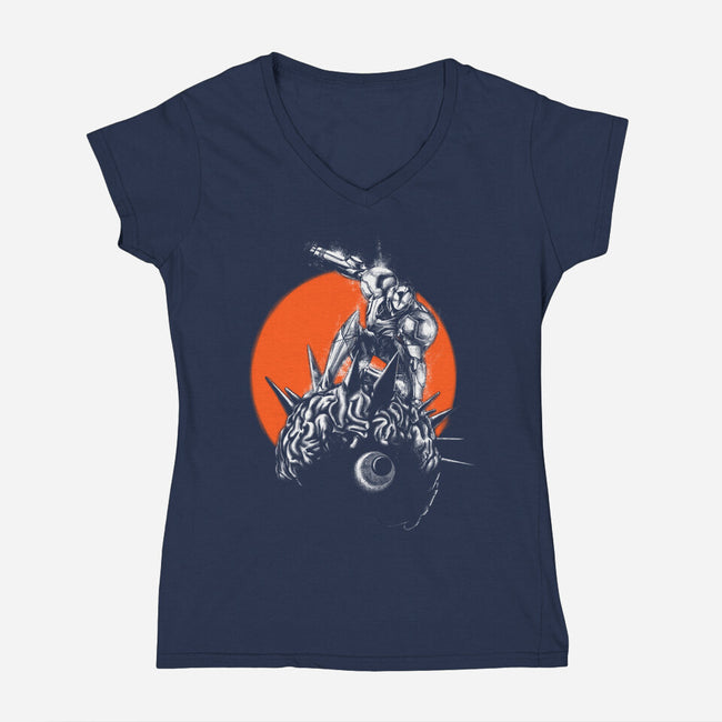 Brainhunter-womens v-neck tee-javisan