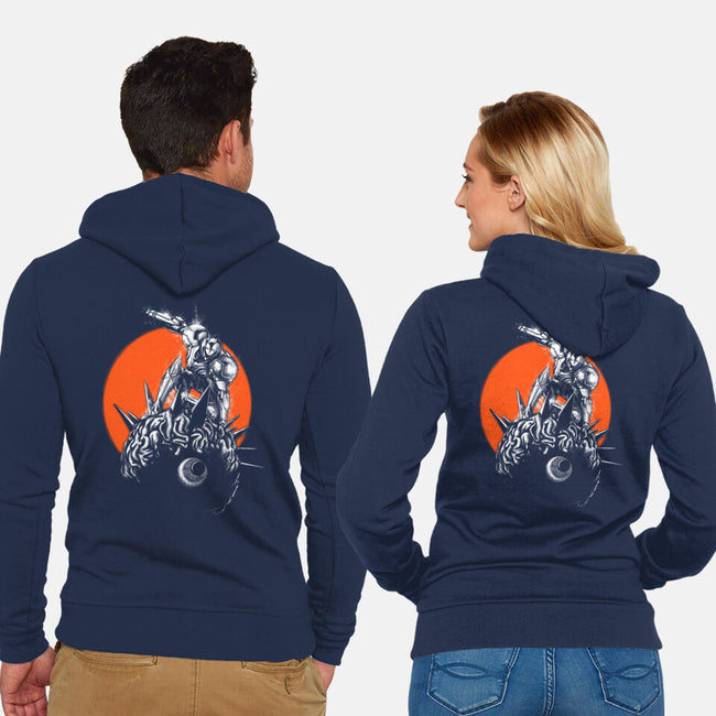 Brainhunter-unisex zip-up sweatshirt-javisan