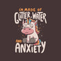 Glitter, Water and Anxiety-none fleece blanket-eduely