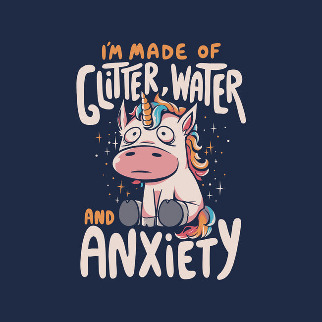 Glitter, Water and Anxiety-none glossy sticker-eduely