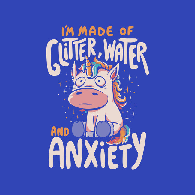 Glitter, Water and Anxiety-unisex basic tank-eduely