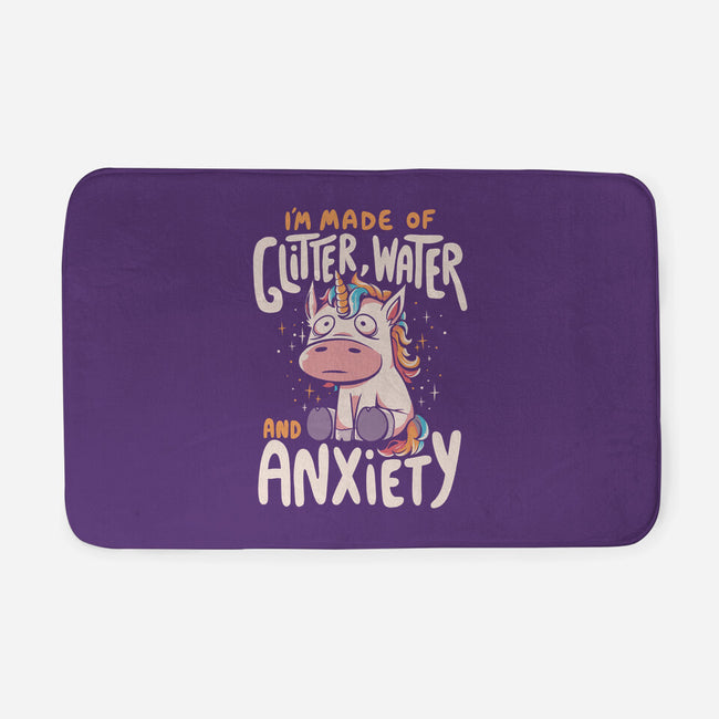 Glitter, Water and Anxiety-none memory foam bath mat-eduely