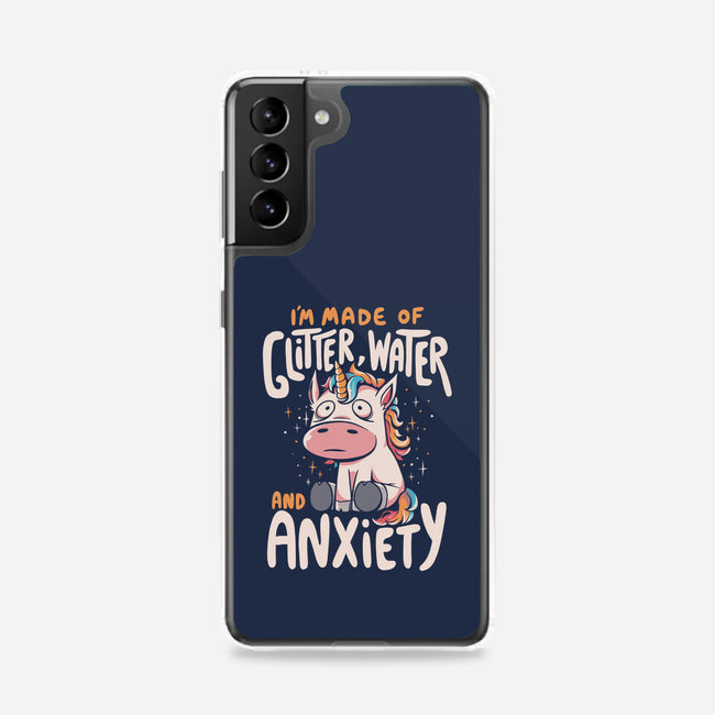 Glitter, Water and Anxiety-samsung snap phone case-eduely