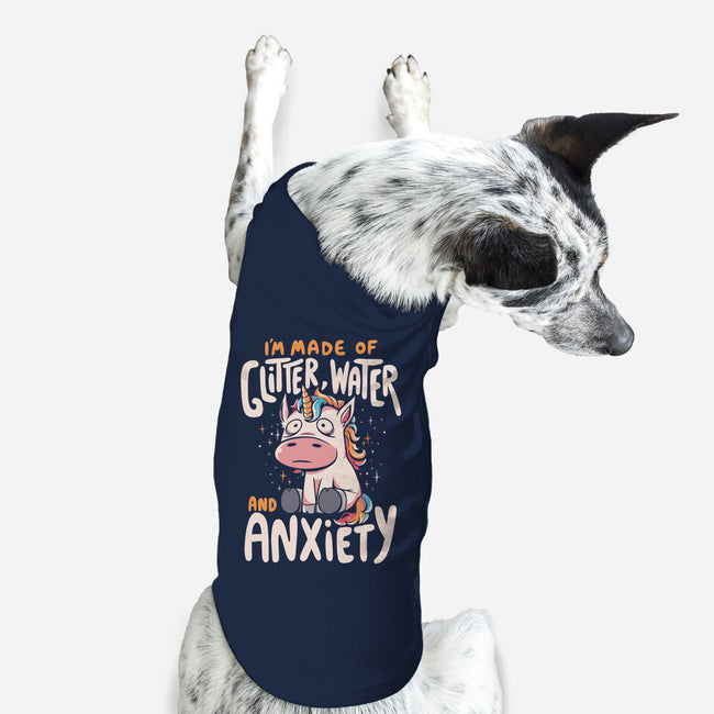 Glitter, Water and Anxiety-dog basic pet tank-eduely