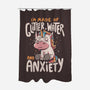 Glitter, Water and Anxiety-none polyester shower curtain-eduely