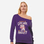 Glitter, Water and Anxiety-womens off shoulder sweatshirt-eduely